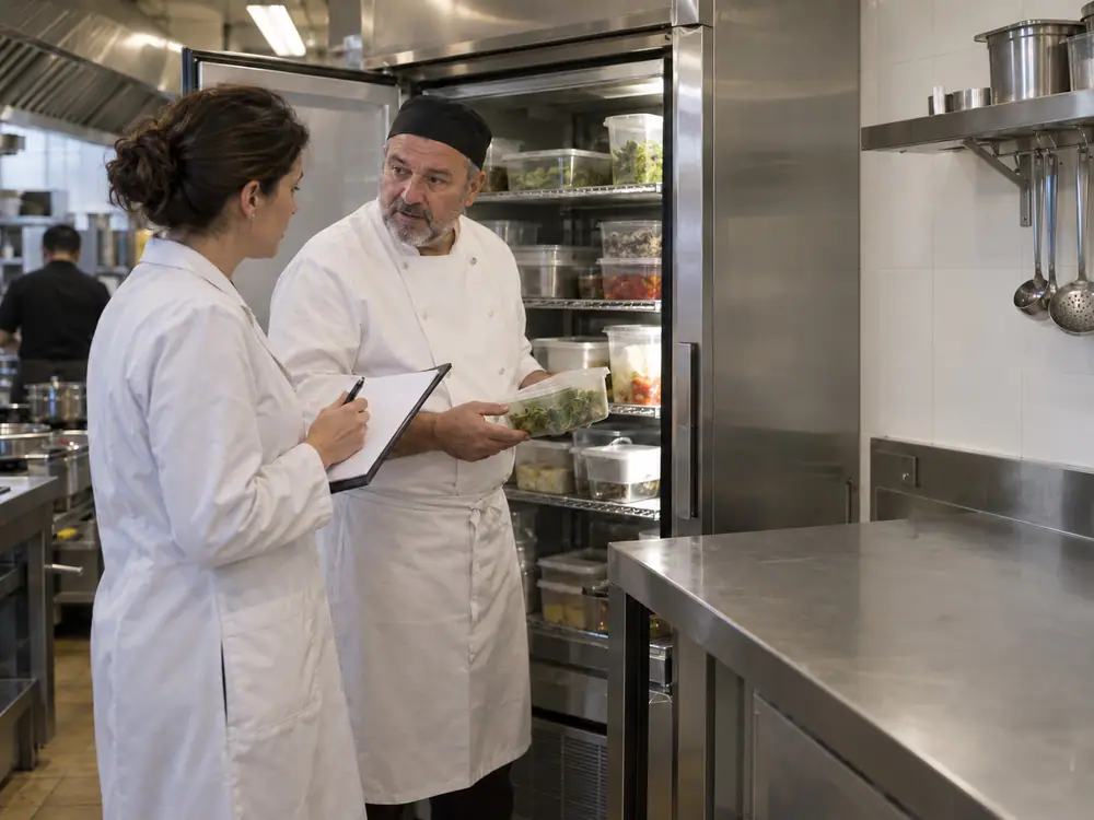Controllo di conformità in cucina